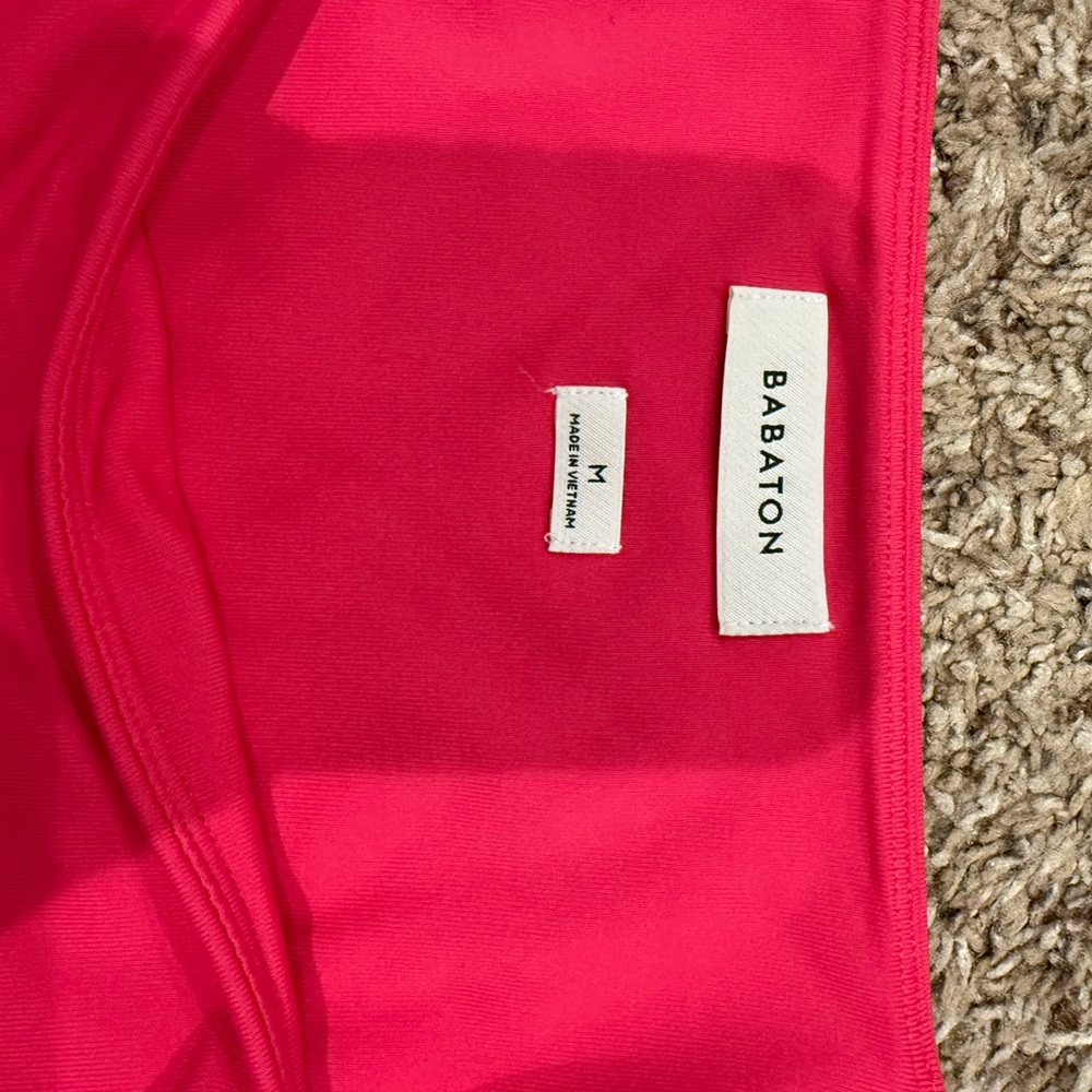 Babaton Pink Bodysuit Classic Cut Scoop Neck - Picture 3 of 4
